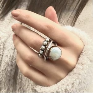 Pearl Solitaire Ring